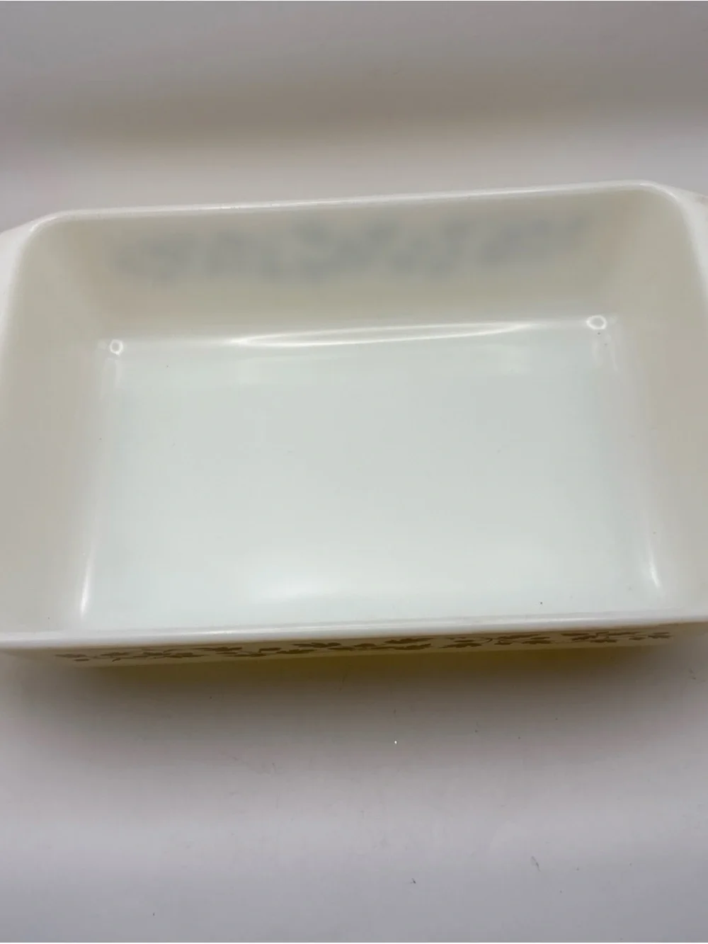 Pyrex Gold Acorn 2 Quart 575-B  Rectangular Casserole No lid Grandmacore Cottage